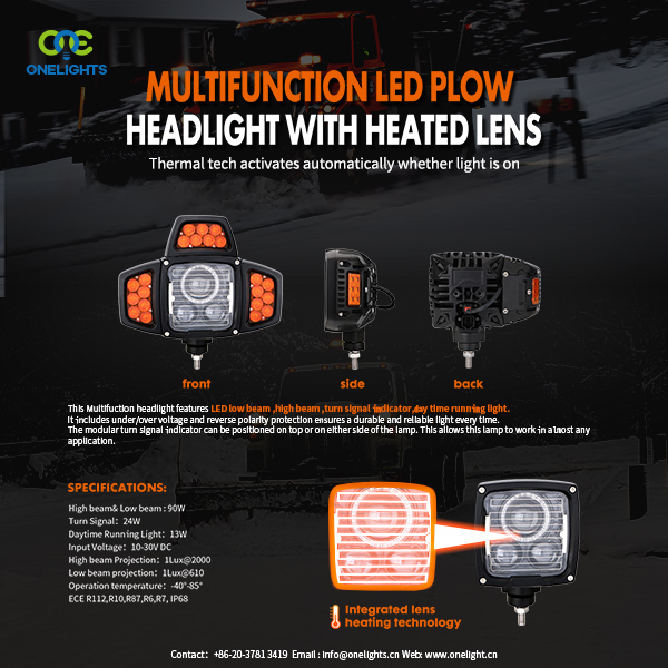 MULTIFUNCTION LED PLOW HEADLIGHT